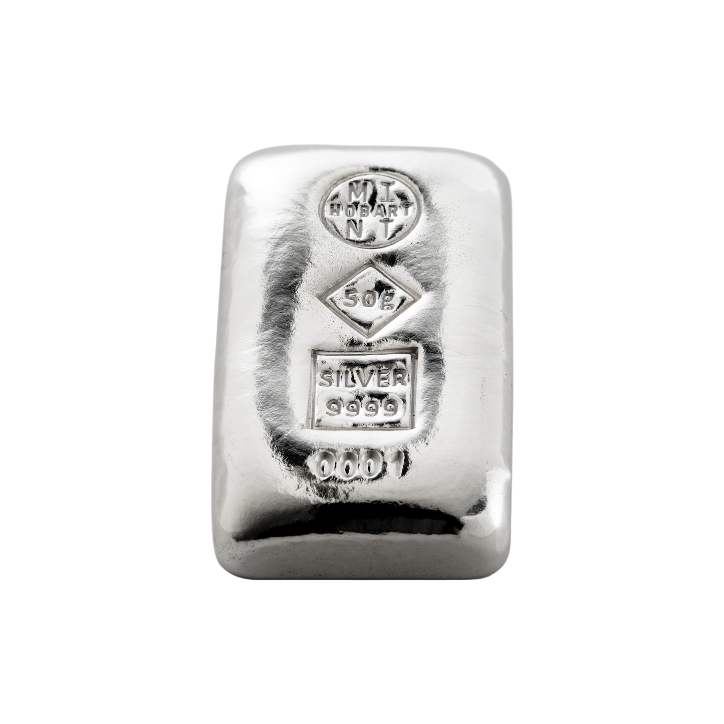 50g Silver Mini Cast Bar
