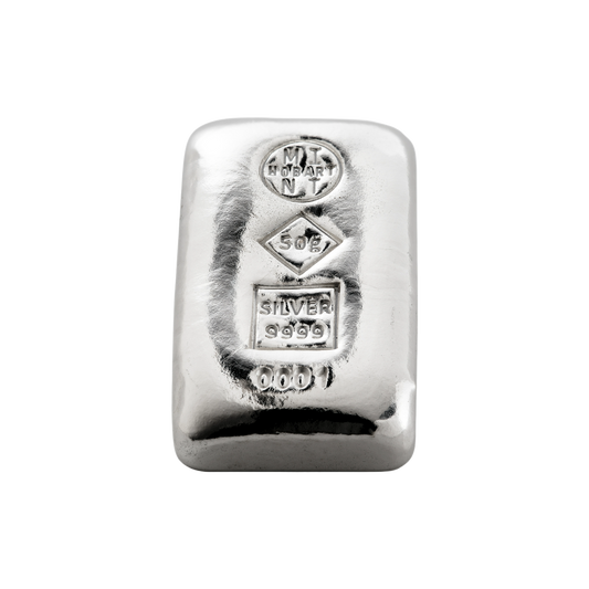50g Silver Mini Cast Bar