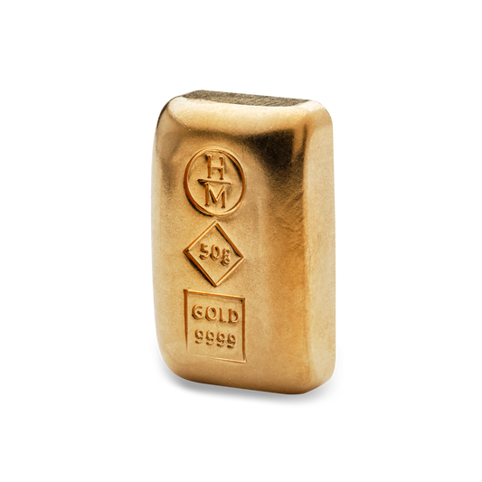 50g Gold Mini Cast Bar