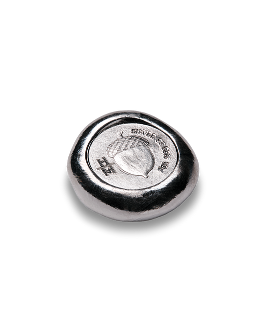 10g Acorn Silver Cast Coin