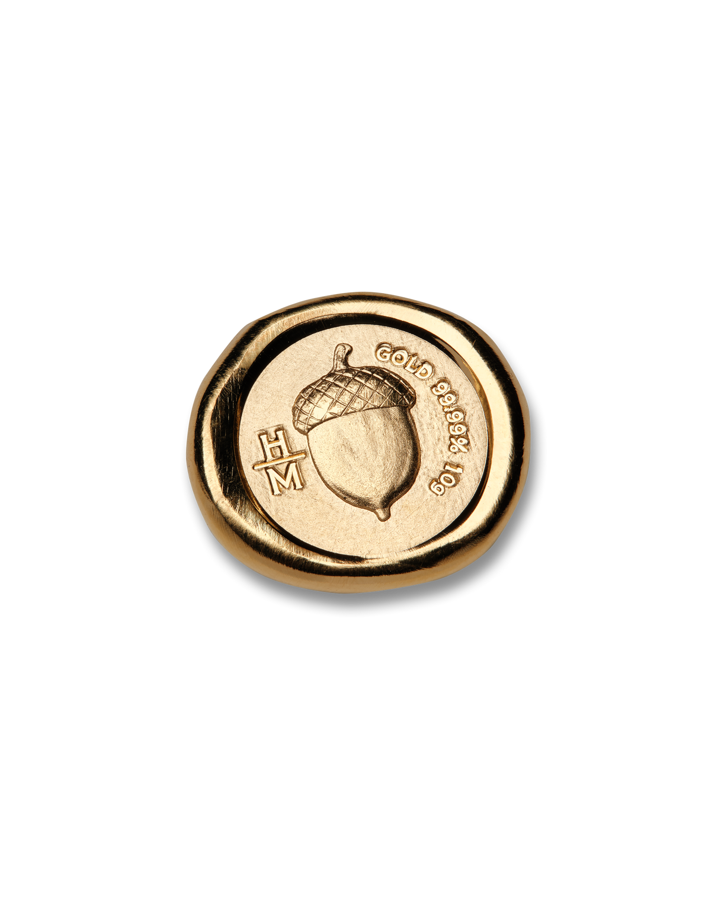10g Acorn Gold Cast Coin